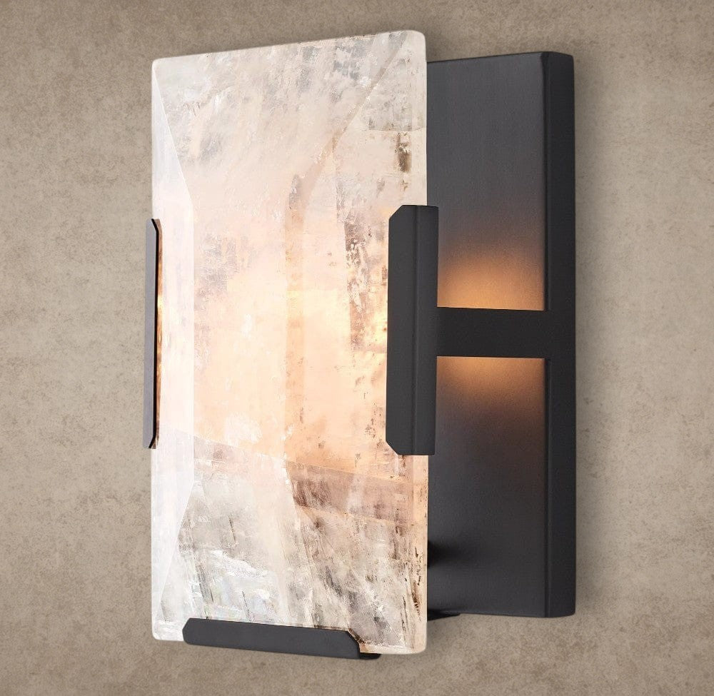 Bronze Harlow Calcite Sconce