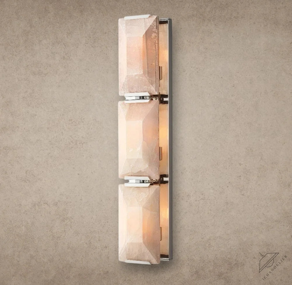 Nickle Harlow Calcite Triple Sconce