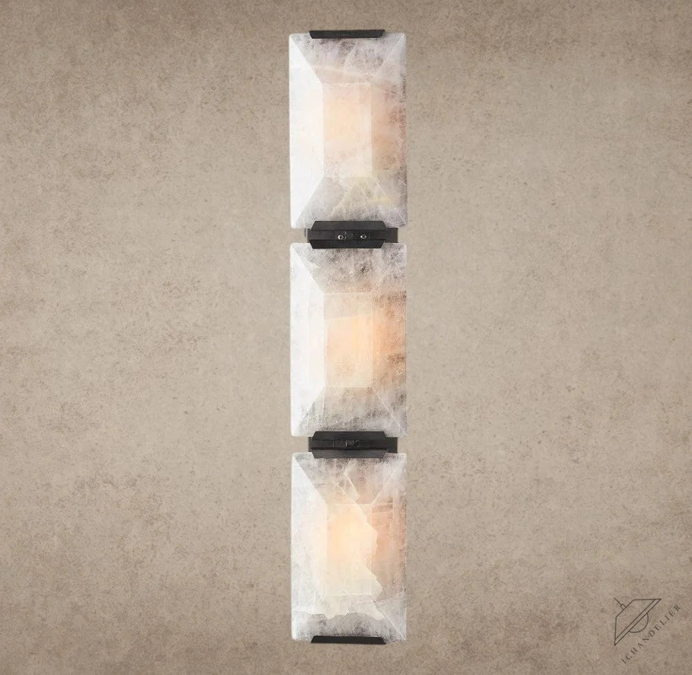 Harlow Calcite Triple Sconce