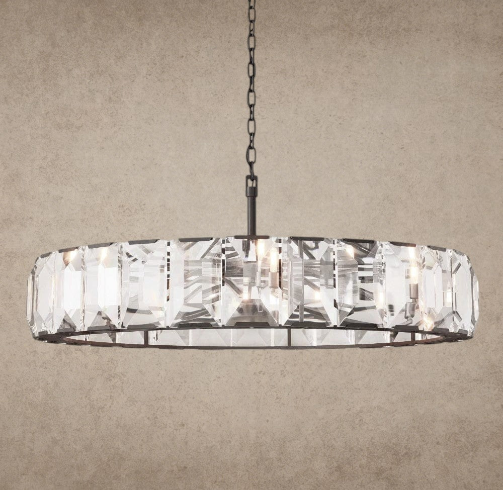 60" / Bronze Harlow Crystal Round Chandelier 19", 31", 43", 60"