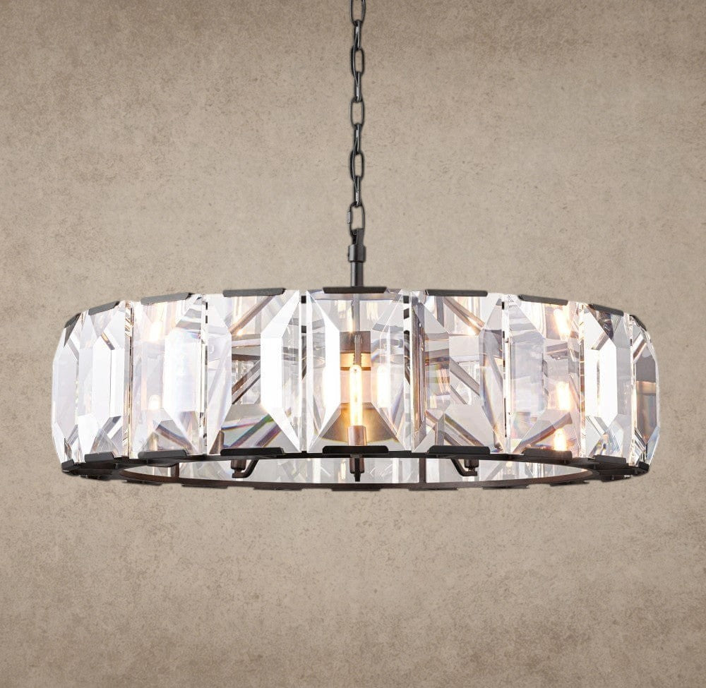 43" / Bronze Harlow Crystal Round Chandelier 19", 31", 43", 60"
