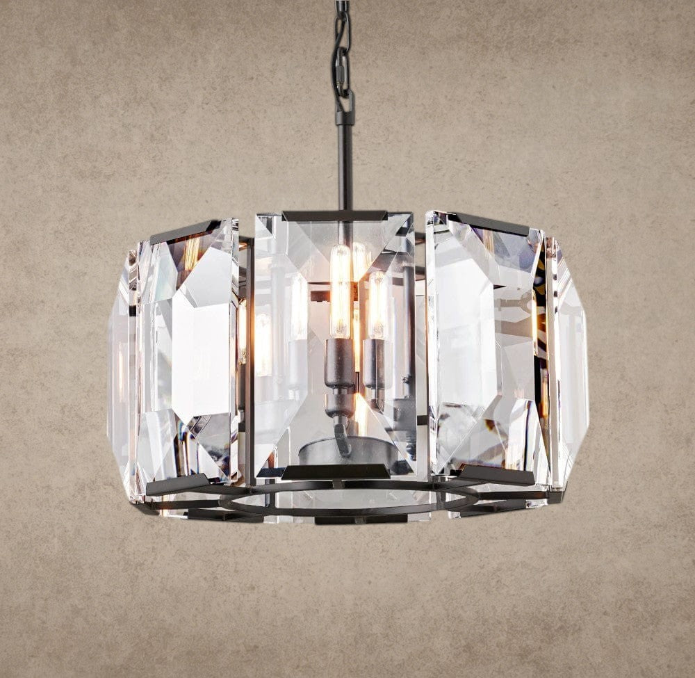 19" / Bronze Harlow Crystal Round Chandelier 19", 31", 43", 60"