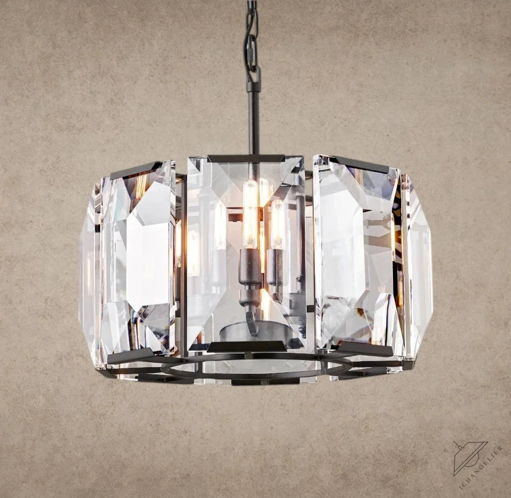 19" / Bronze Harlow Crystal Round Chandelier 19", 31", 43", 60"