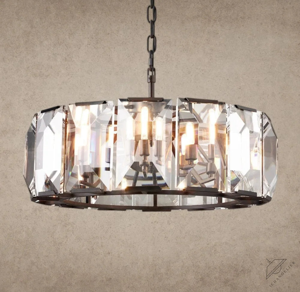 31" / Bronze Harlow Crystal Round Chandelier 19", 31", 43", 60"