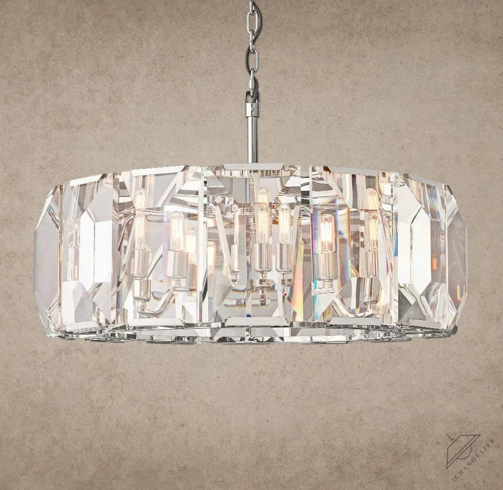 31" / Nickle Harlow Crystal Round Chandelier 19", 31", 43", 60"