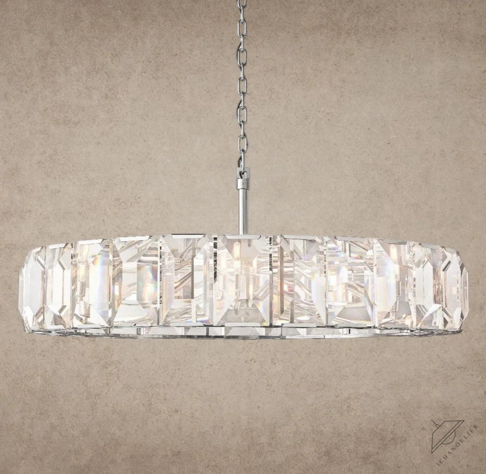 60" / Nickle Harlow Crystal Round Chandelier 19", 31", 43", 60"