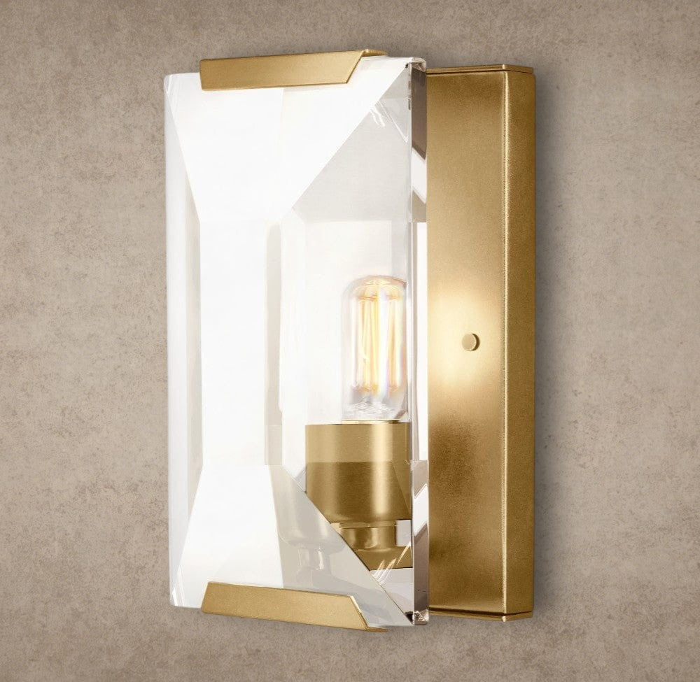 Brass Harlow Crystal Sconce