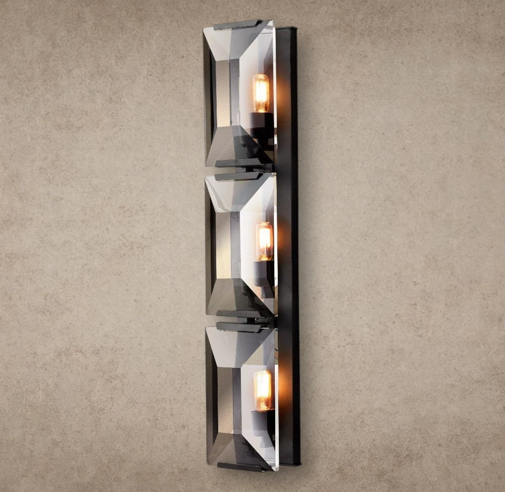 Bronze Harlow Crystal Triple Sconce