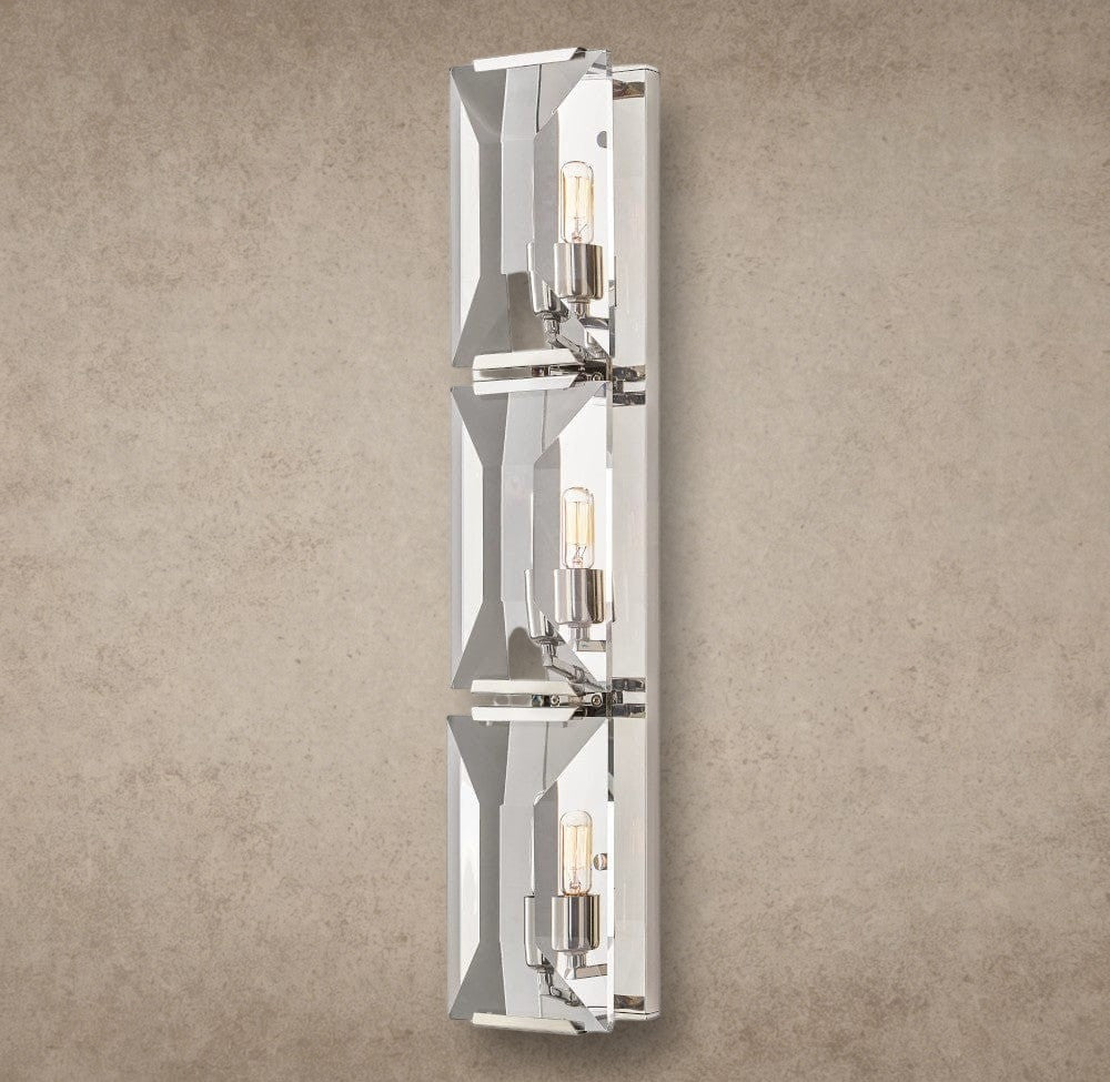 Nickle Harlow Crystal Triple Sconce