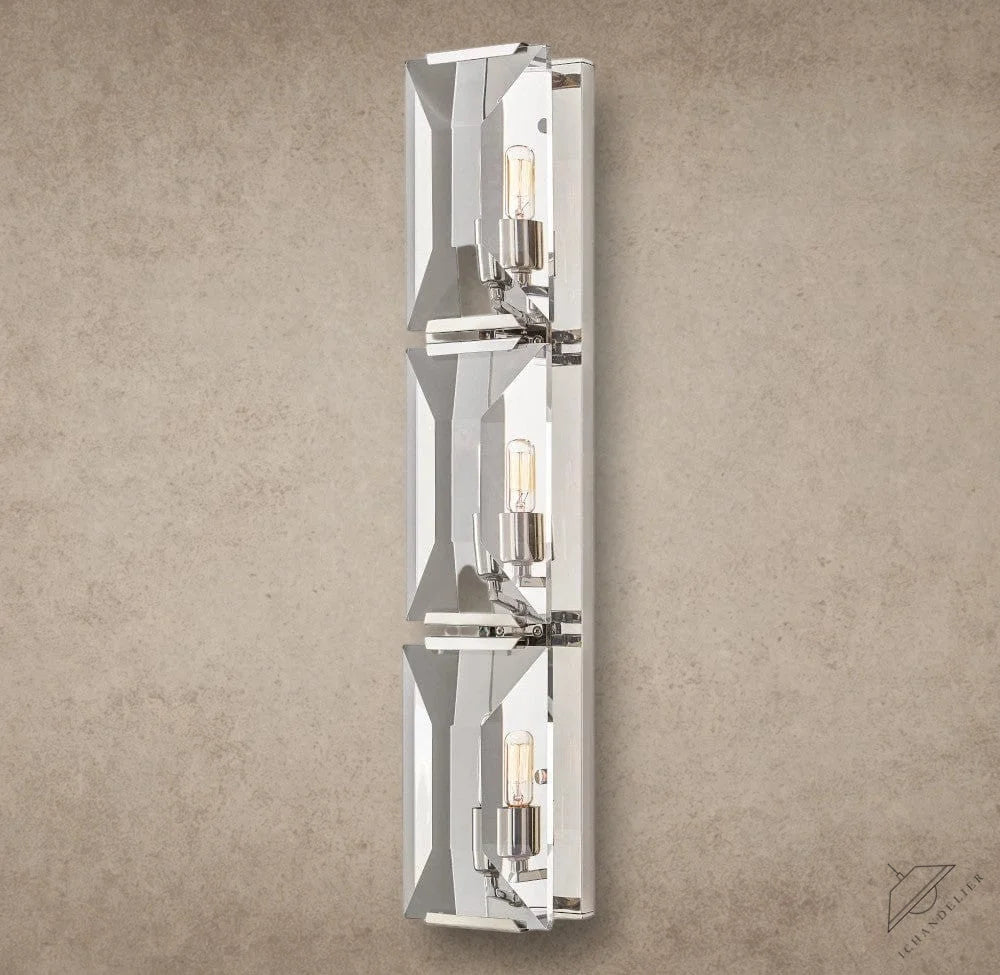 Nickle Harlow Crystal Triple Sconce