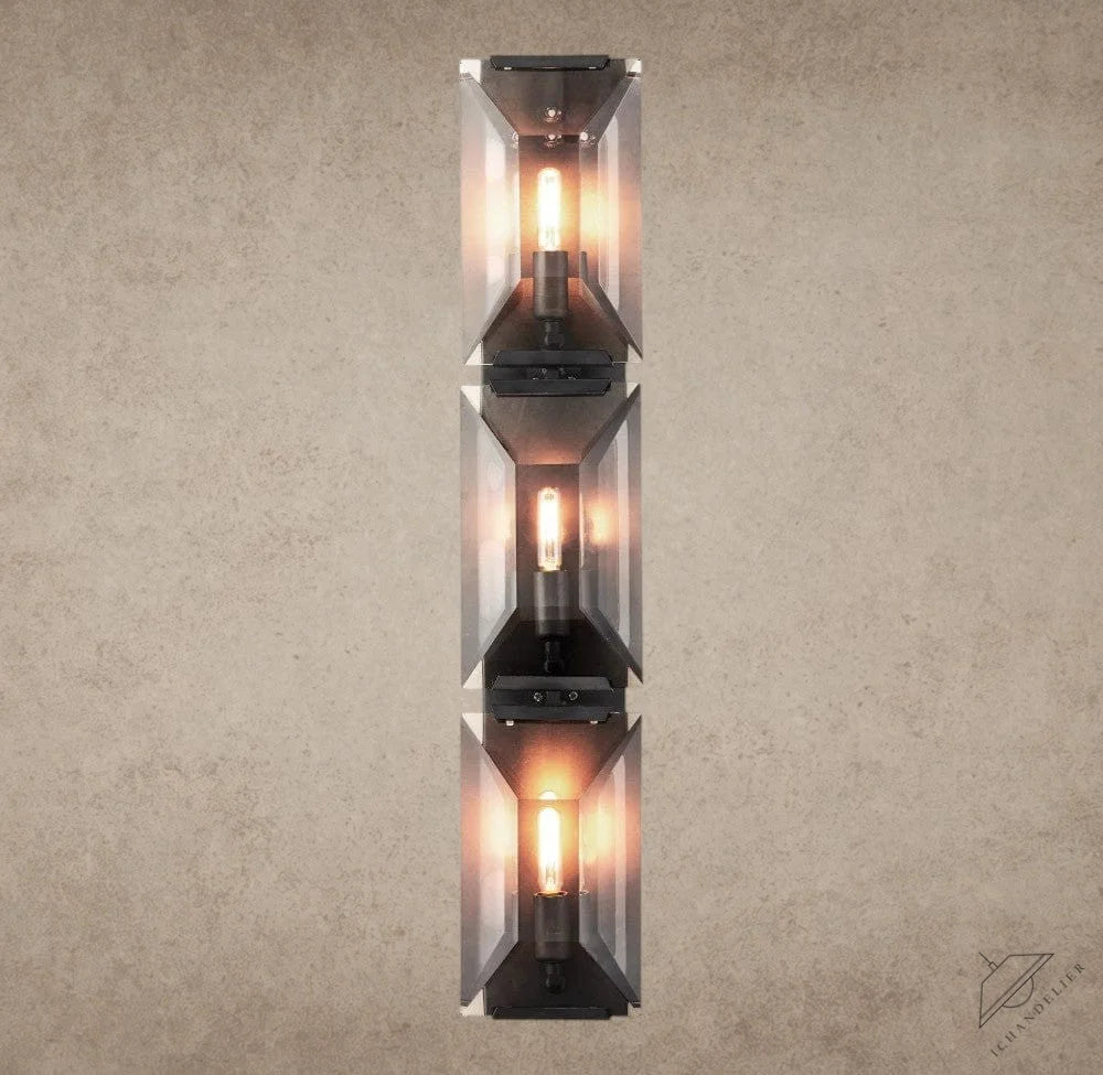 Harlow Crystal Triple Sconce