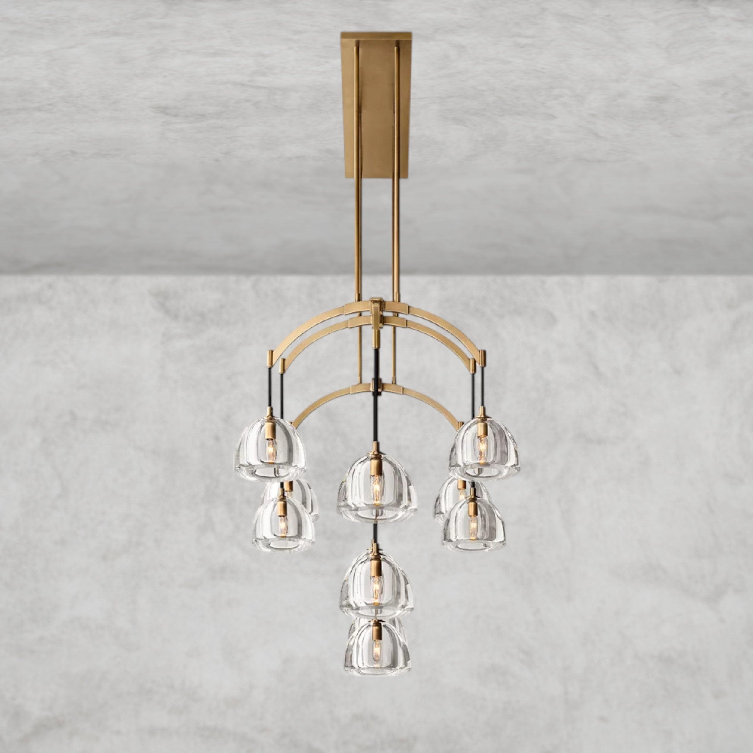 Hemisphere Linear Chandelier 54