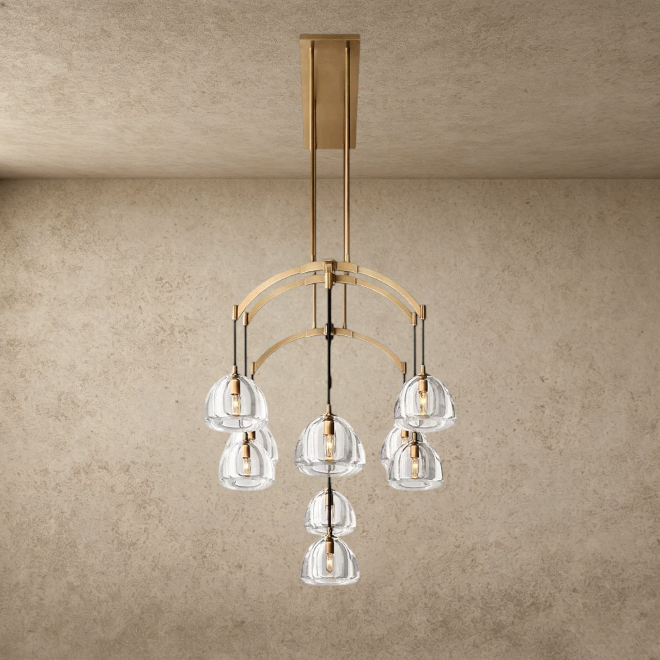 Hemisphere Linear Chandelier 54", 72"
