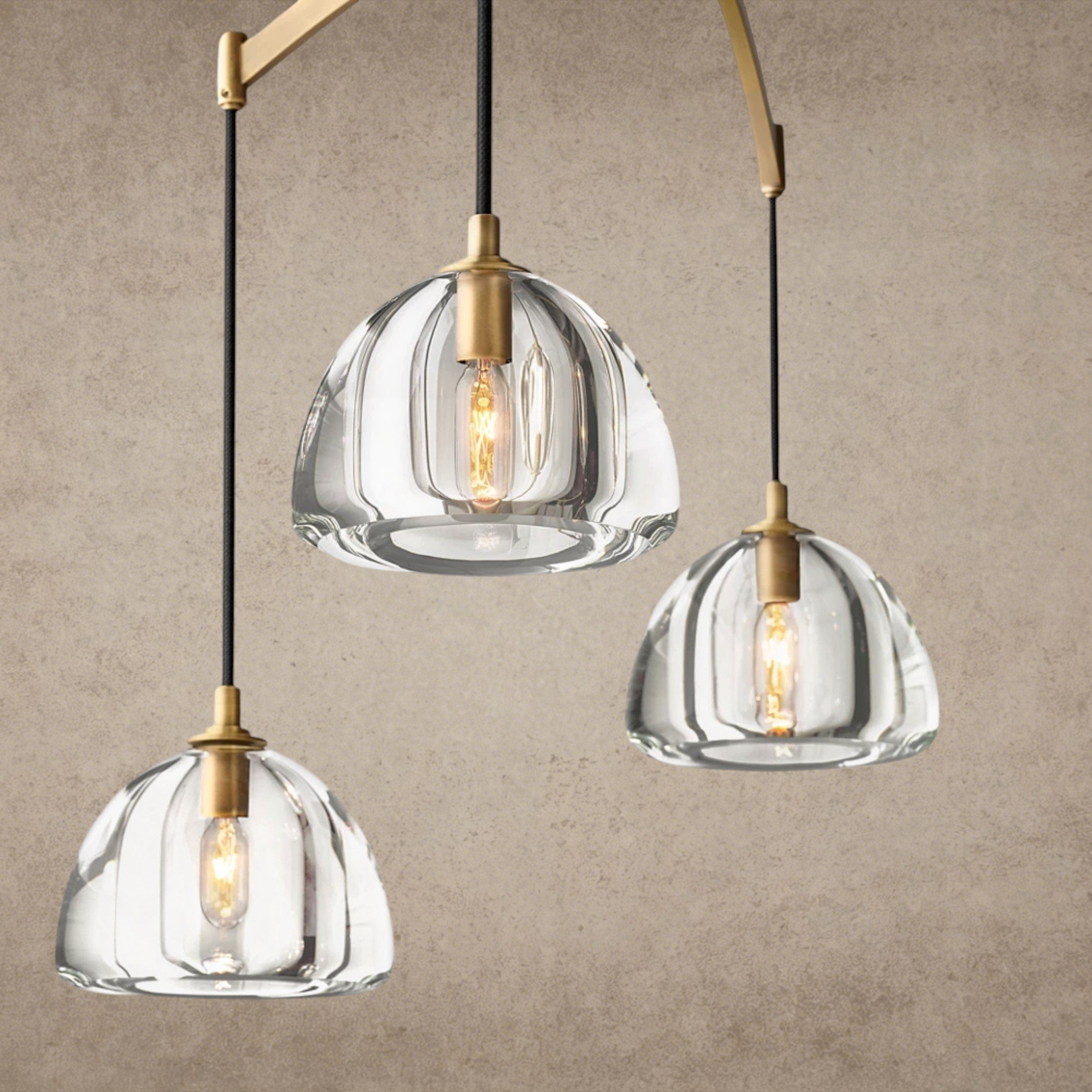 Hemisphere Linear Chandelier 54", 72"