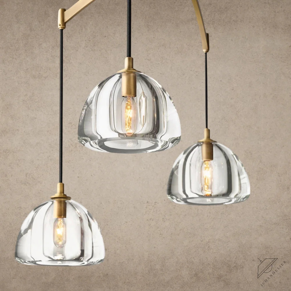 Hemisphere Linear Chandelier 54", 72"