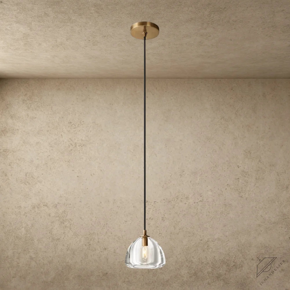 Brass HEMISPHERE PENDANT