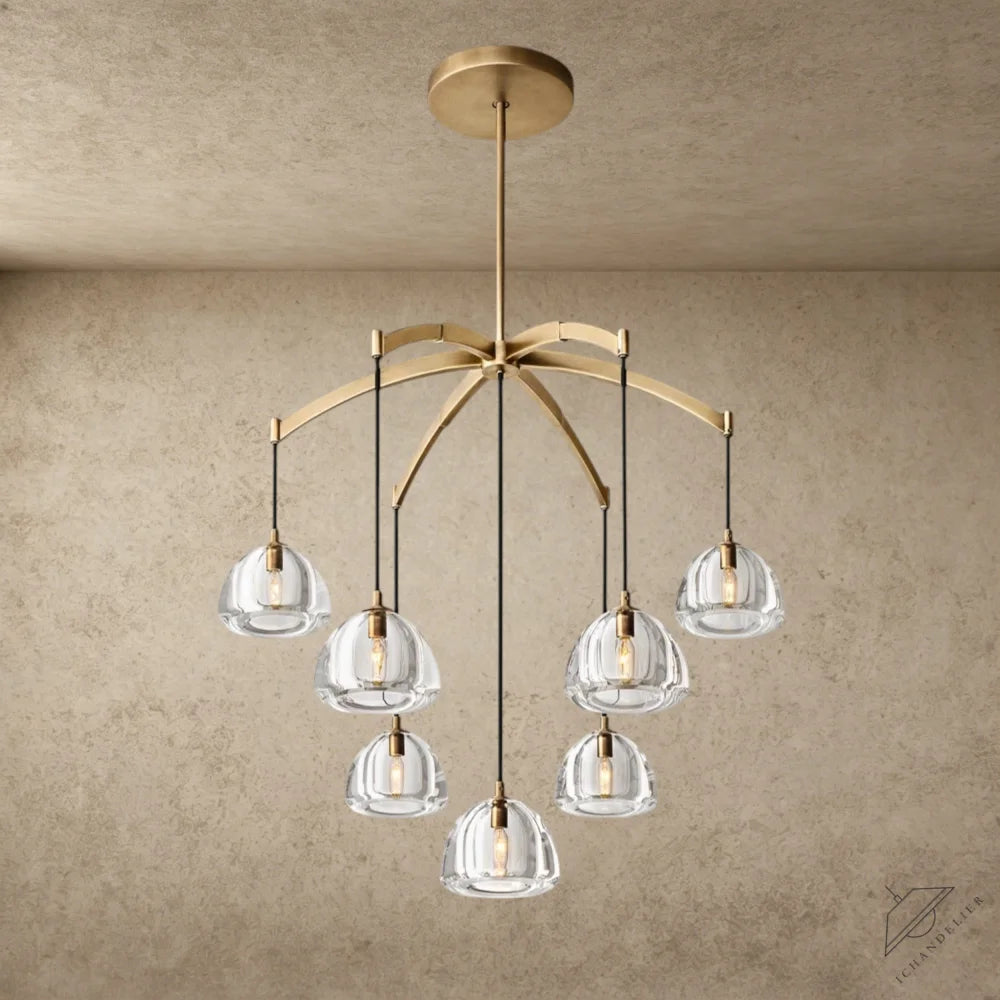 36" / Brass Hemisphere Round Chandelier 36", 48", 60"
