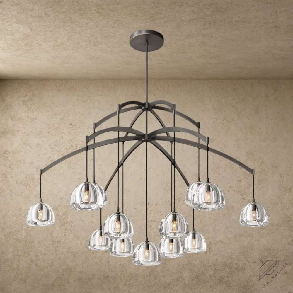 60" / Bronze Hemisphere Round Chandelier 36", 48", 60"