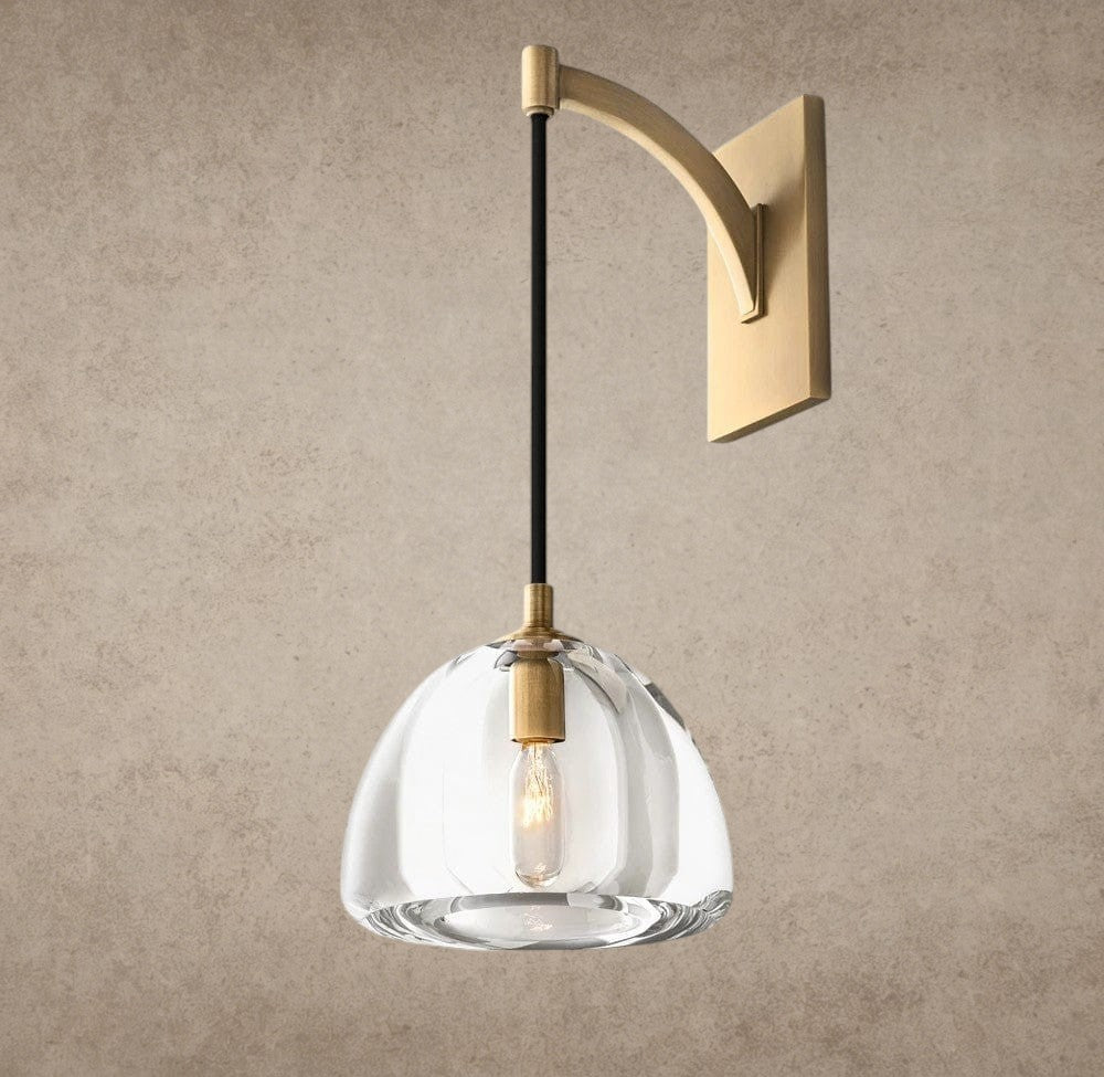 Brass HEMISPHERE SCONCE