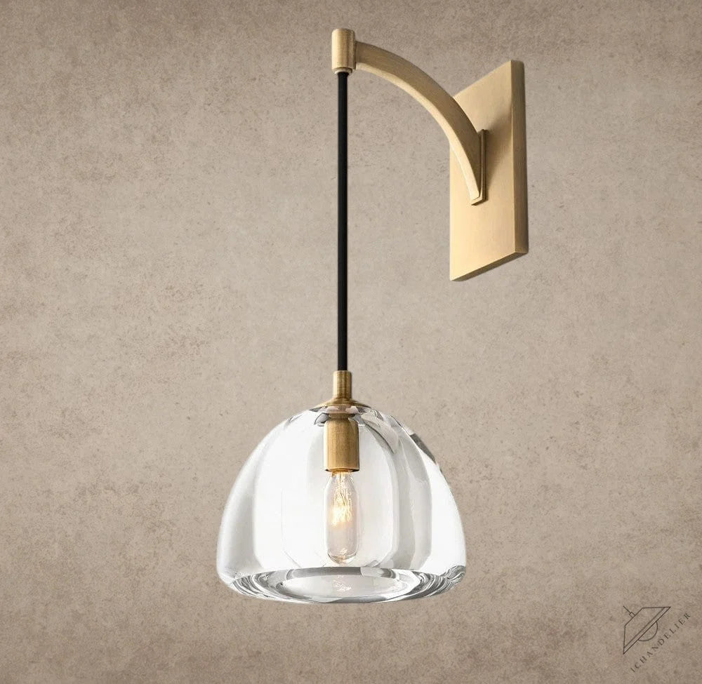 Brass HEMISPHERE SCONCE