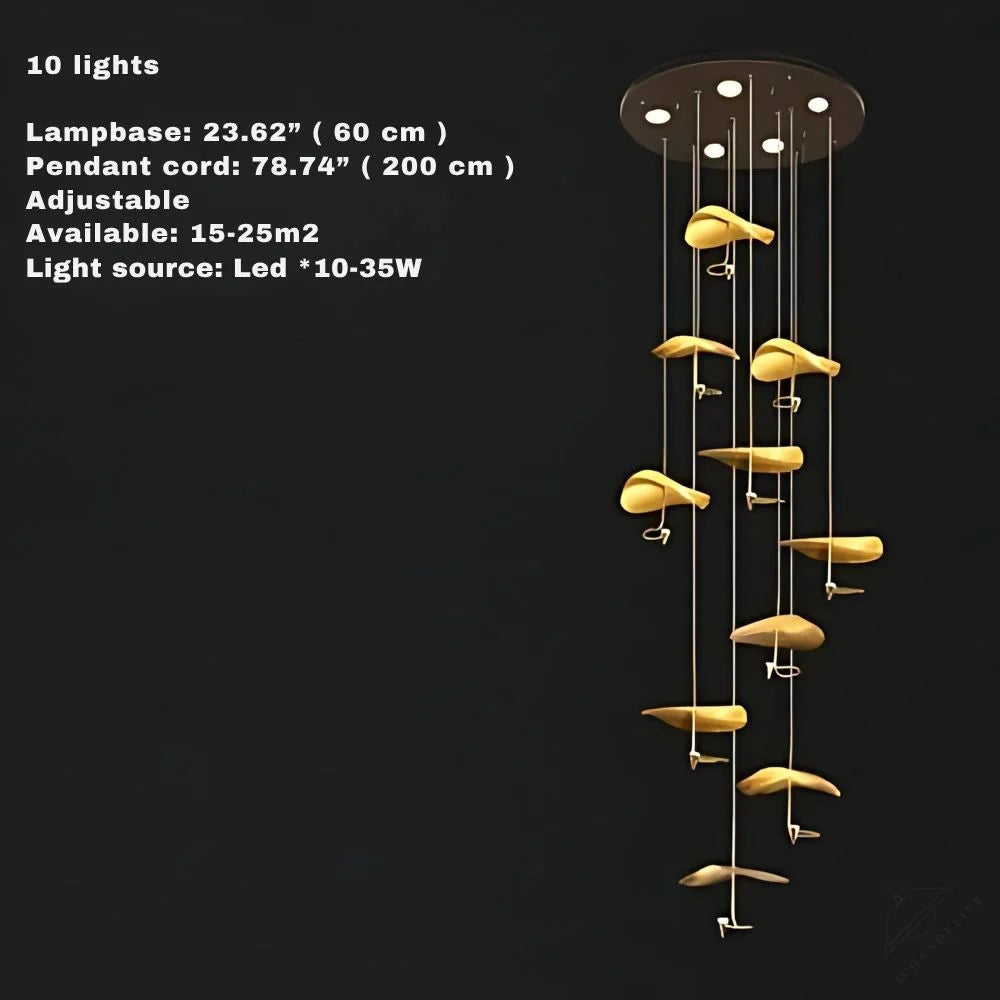 Jenissa Vintage Staircase Chandelier Seus Lighting