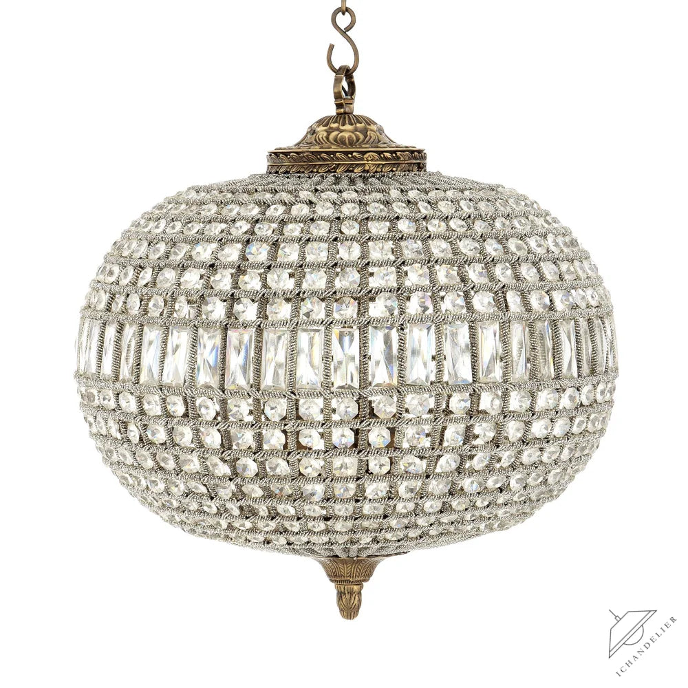 Kasbah Oval M Modern Brass Chandelier