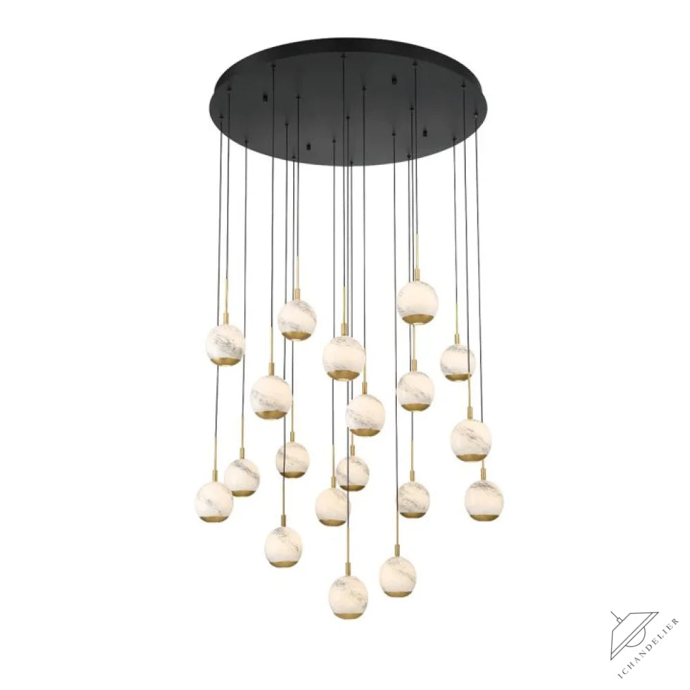 Kimma Lights Round LED Chandelier