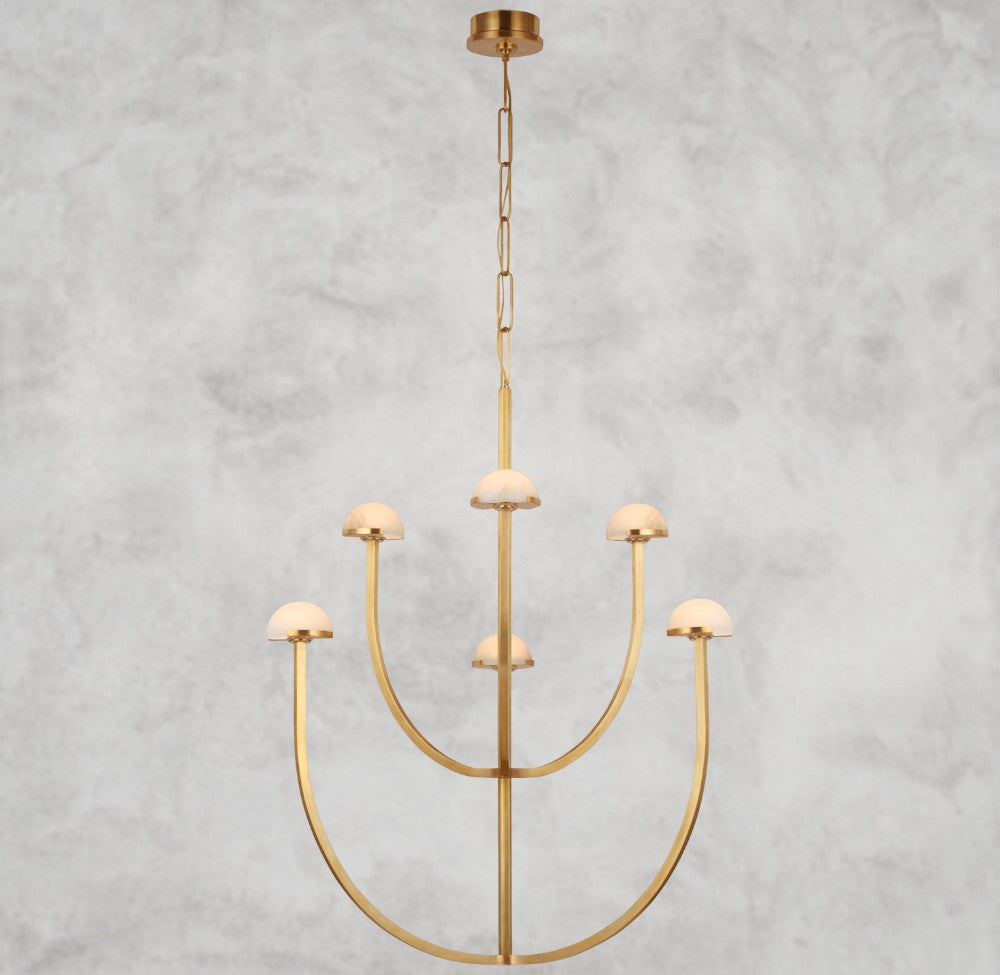 Pedra Large Two-Tier Chandelier 40", 52"