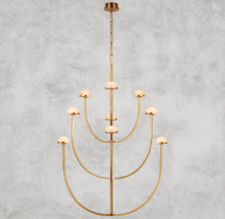 Pedra Large Two-Tier Chandelier 40", 52"