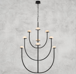 Pedra Large Two-Tier Chandelier 40", 52"