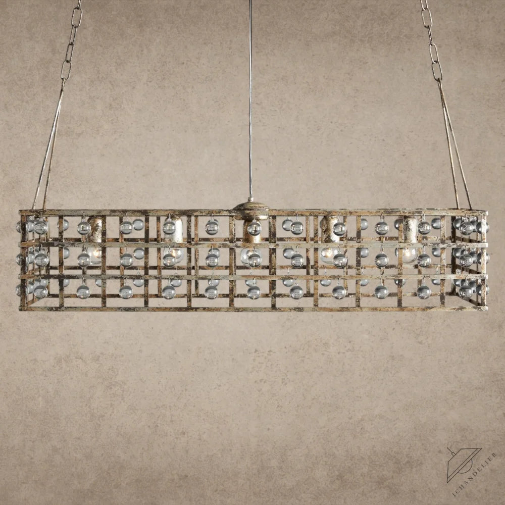 La Cage 41" Rectangular Chandelier