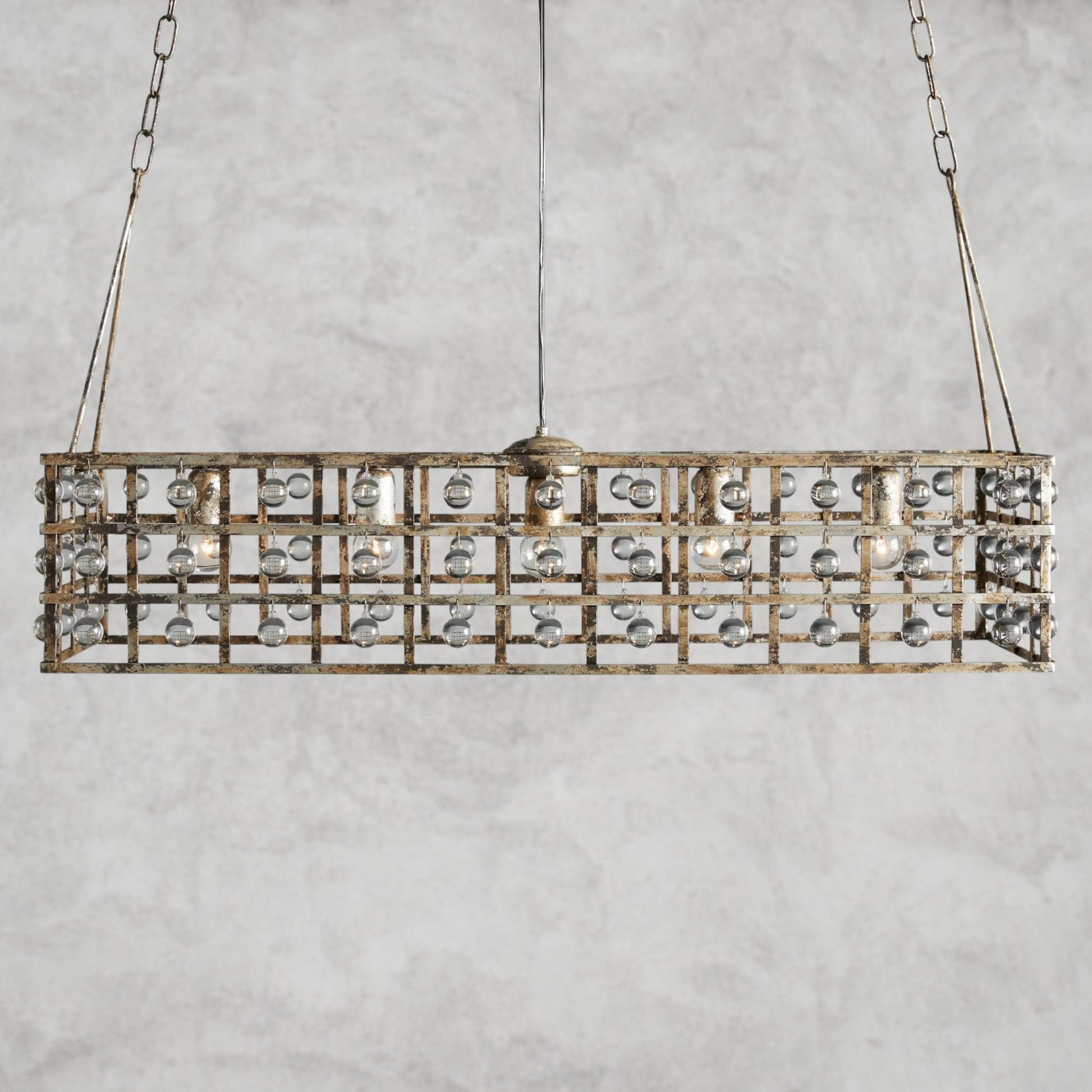 La Cage 41" Rectangular Chandelier