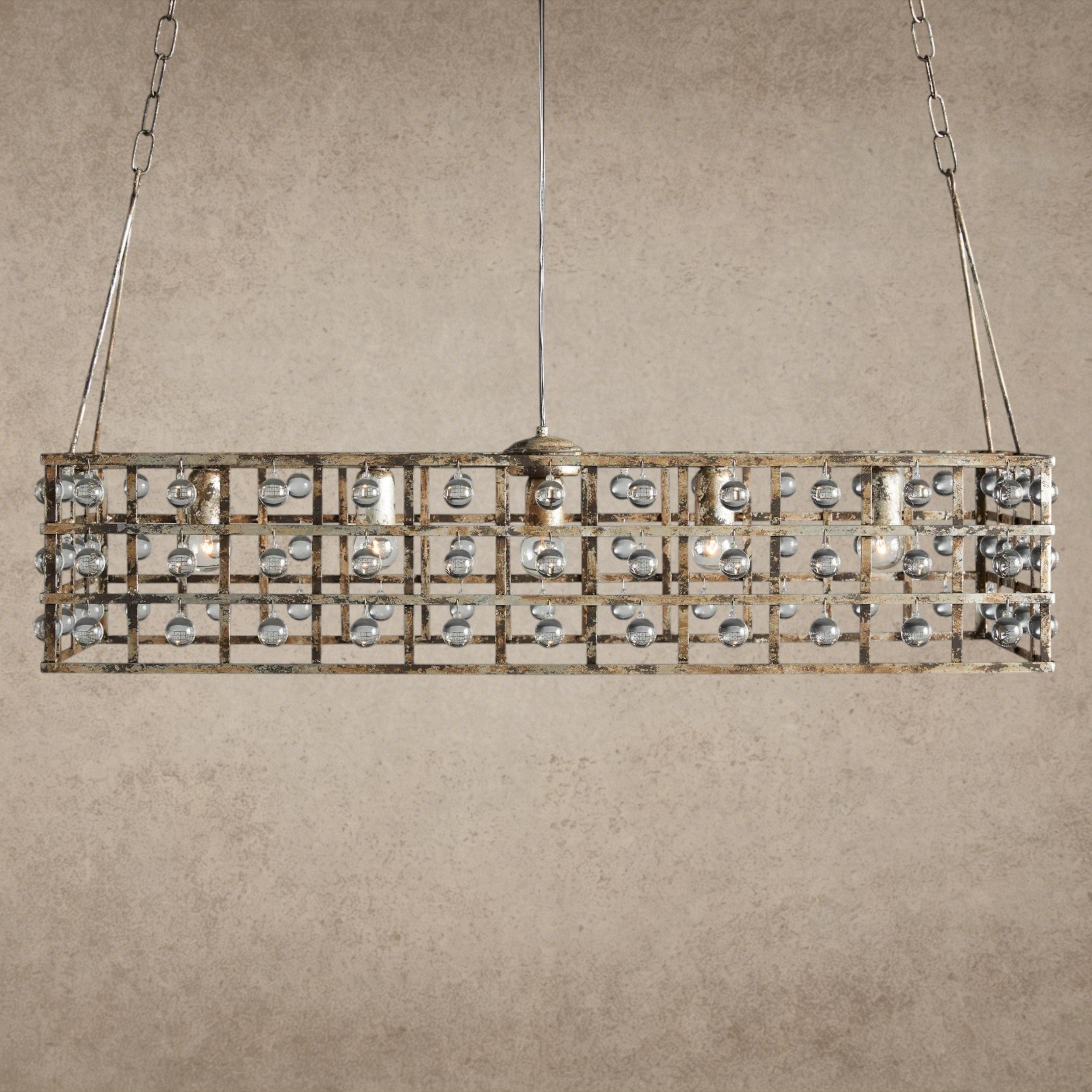 La Cage 41" Rectangular Chandelier