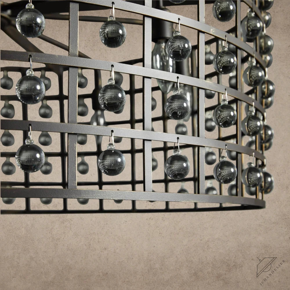 La Cage Round Chandelier 6", 8", 12"