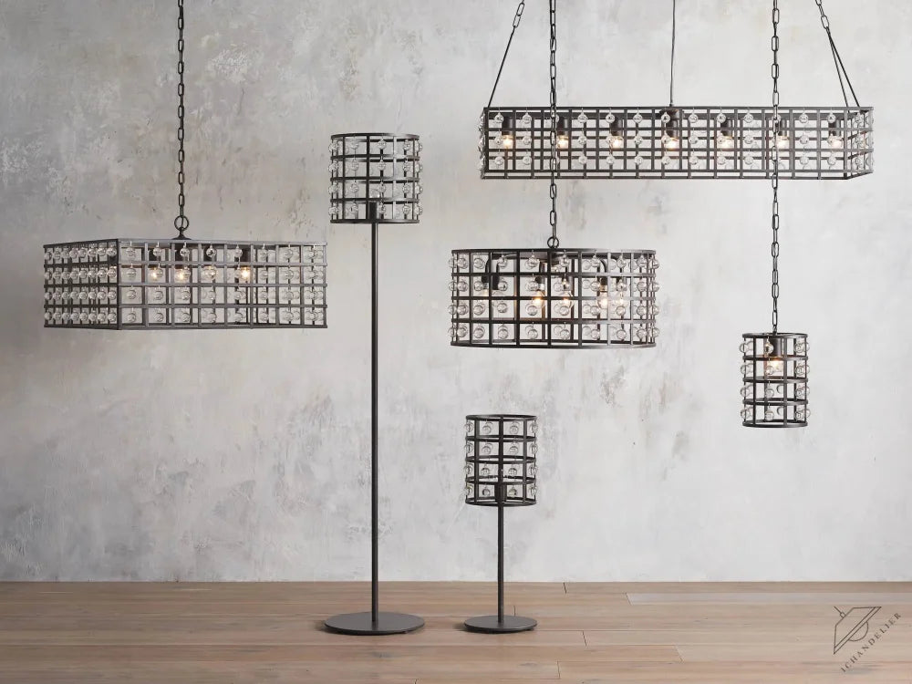 La Cage Round Chandelier 6", 8", 12"