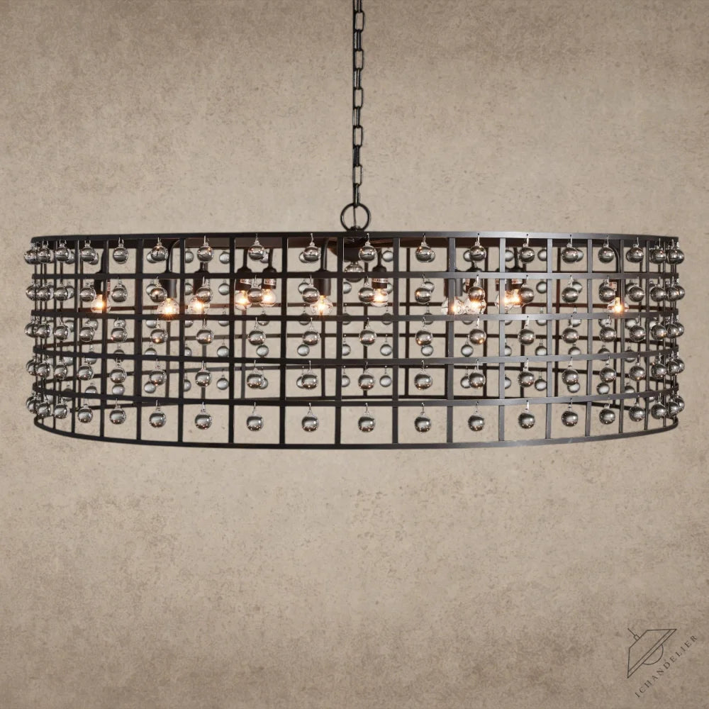 12" / Bronze La Cage Round Chandelier 6", 8", 12"