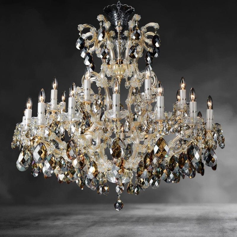 Antique Brass La Scala 25-Lights Chandelier