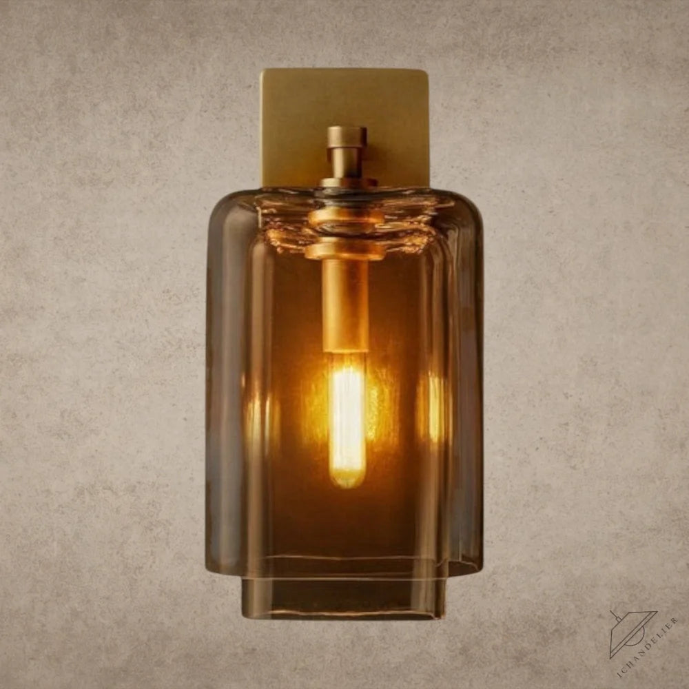 Lacour Amber Glass Sconce