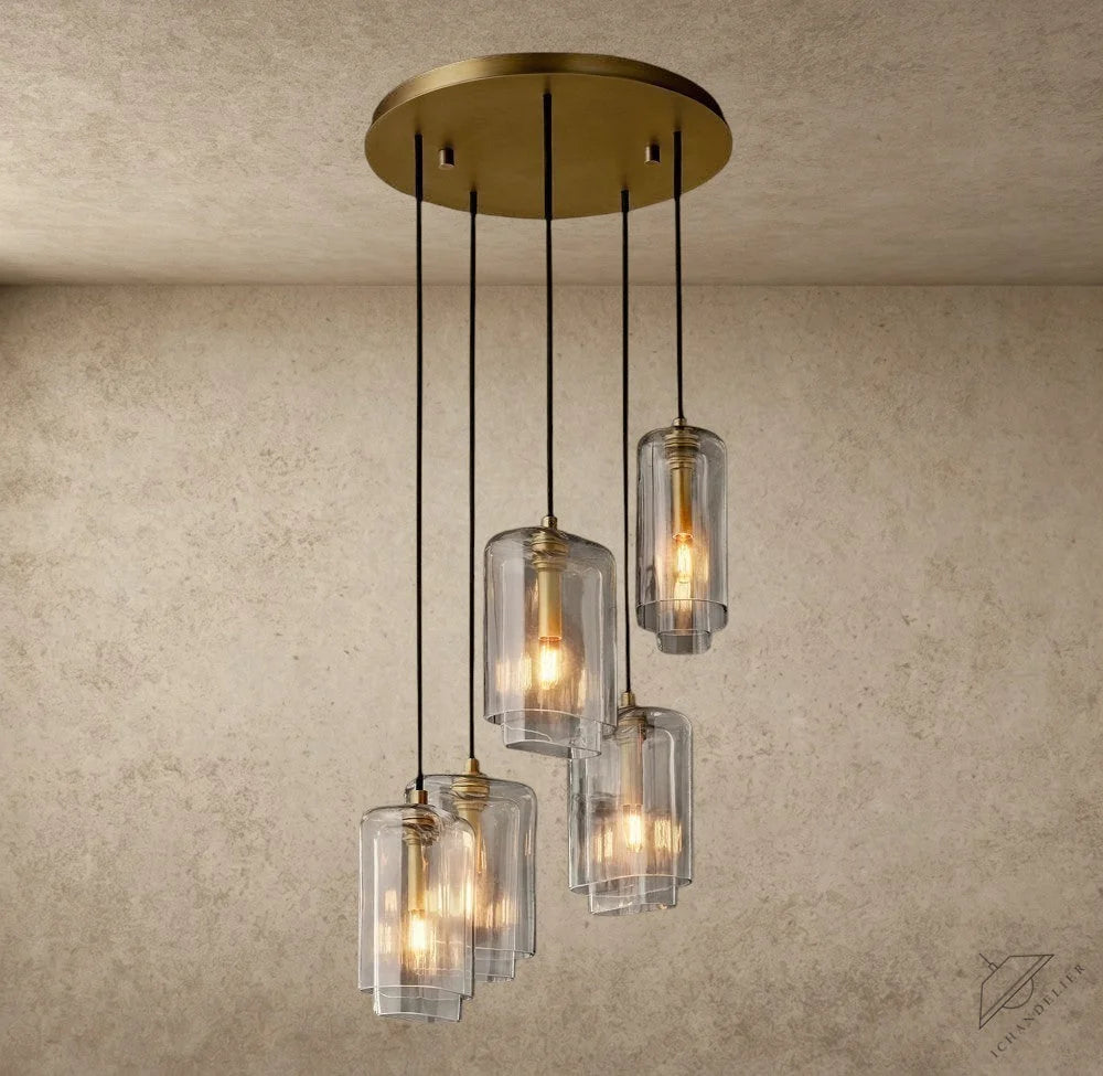 Lacour Clear Glass Cluster Chandelier