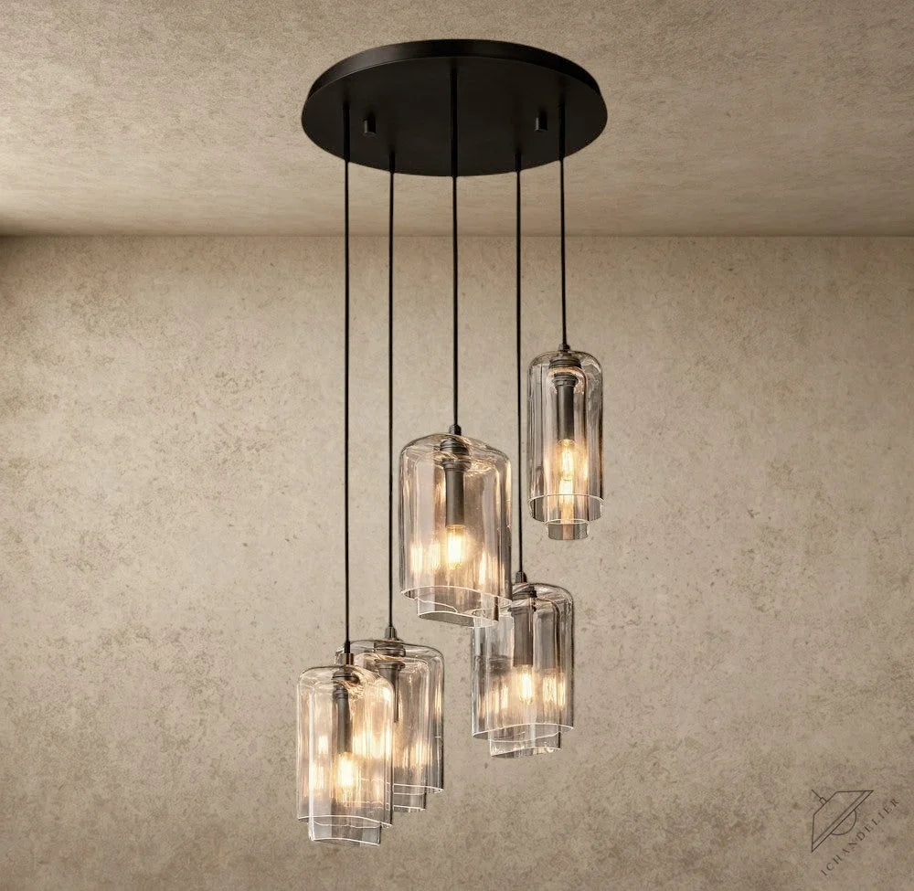 Lacour Clear Glass Cluster Chandelier
