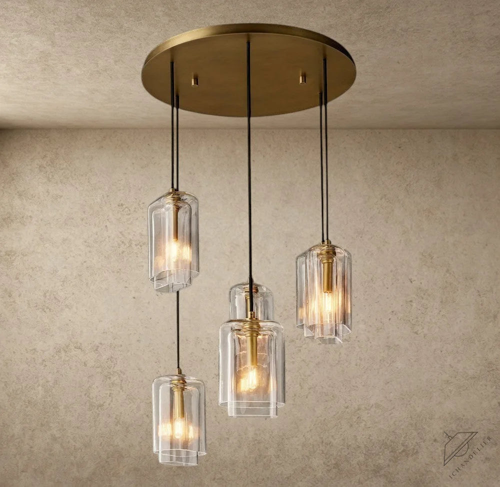 Lacour Clear Glass Cluster Chandelier