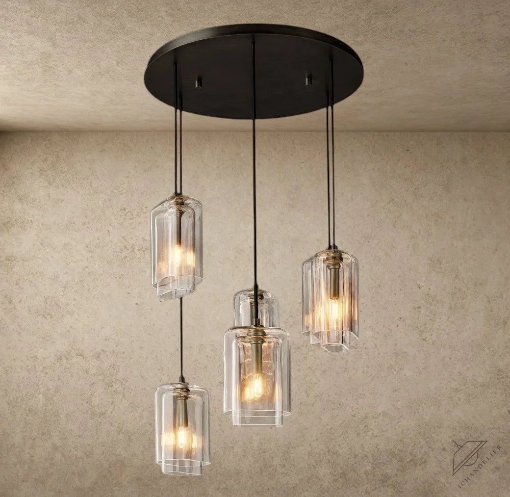 Lacour Clear Glass Cluster Chandelier