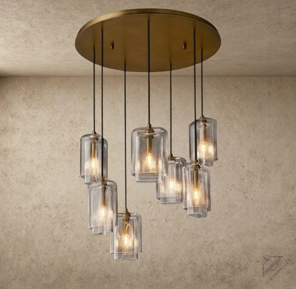 Lacour Clear Glass Cluster Chandelier
