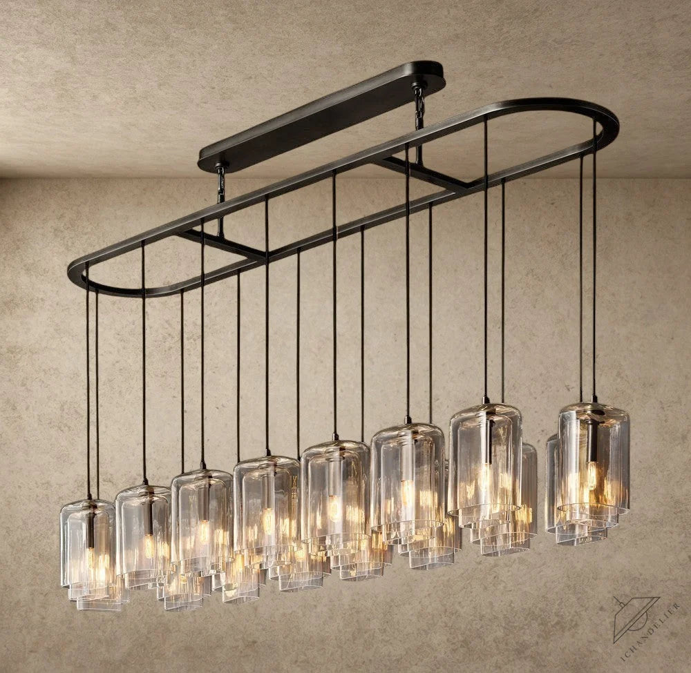 Lacour Clear Glass Linear Chandelier