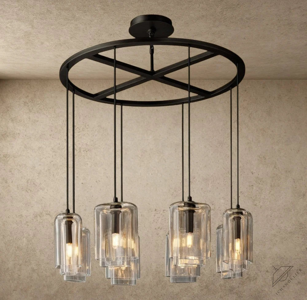 Lacour Clear Glass Round Chandelier