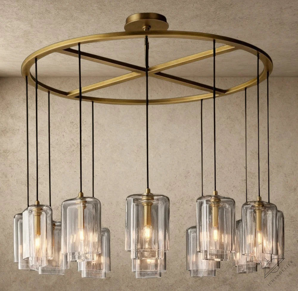 Lacour Clear Glass Round Chandelier
