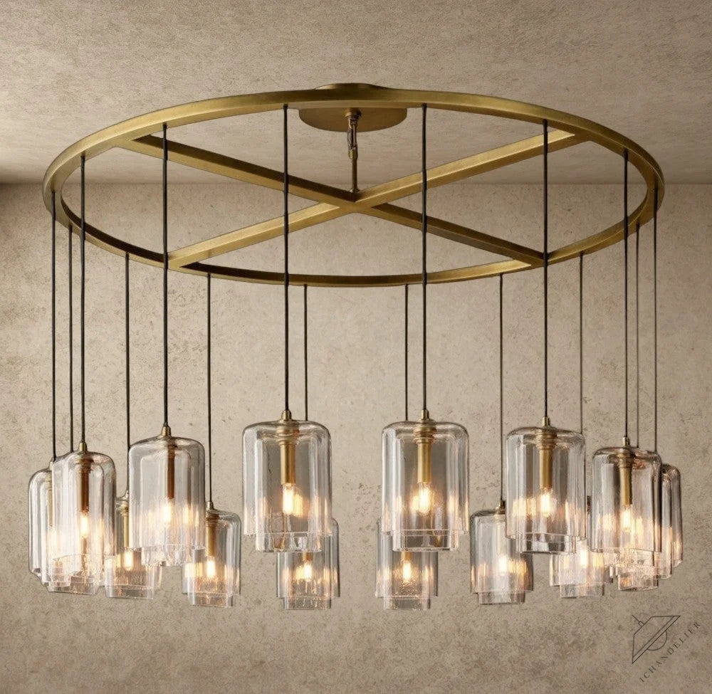 Lacour Clear Glass Round Chandelier
