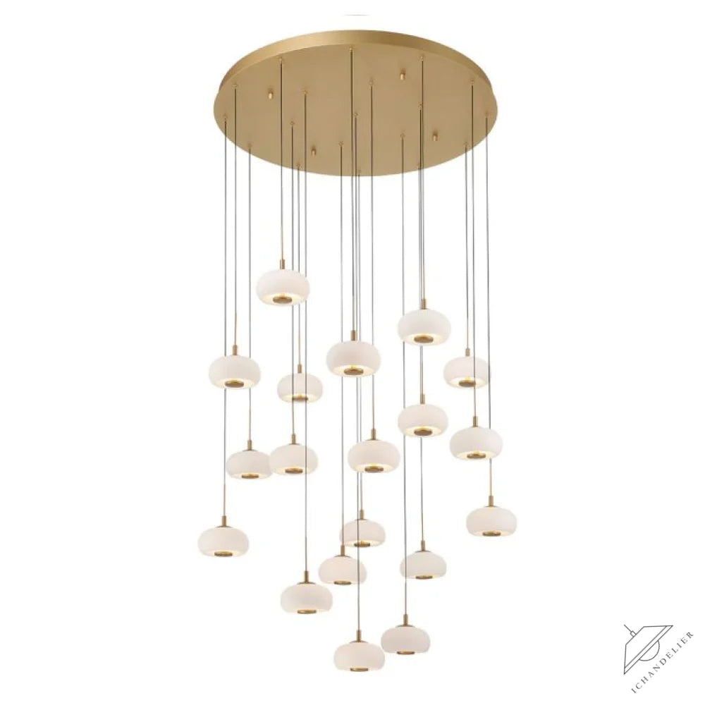 Lanterns 19 Light Round LED Chandelier