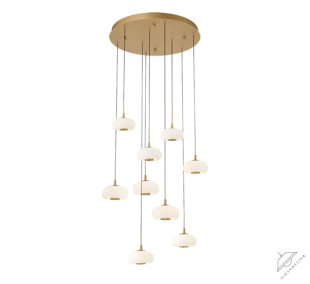 Lanterns 9 Light Round LED Chandelier