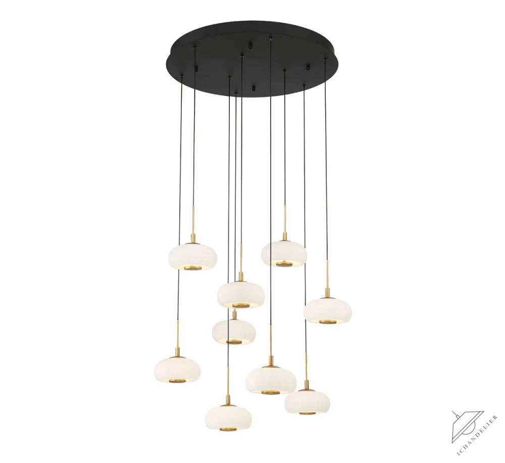 Lanterns 9 Light Round LED Chandelier